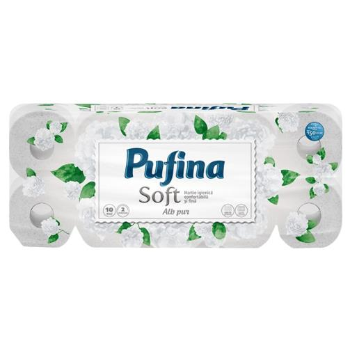 PUFINA  HARTIE IGIENICA SOFT (8+2)