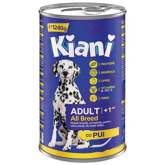 PET HRANA CAINI KIANI CONSERVA PUI 1240GR