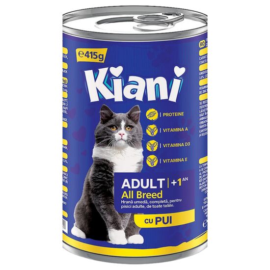 PET HRANA PISICI KIANI CONSERVA PUI 415GR